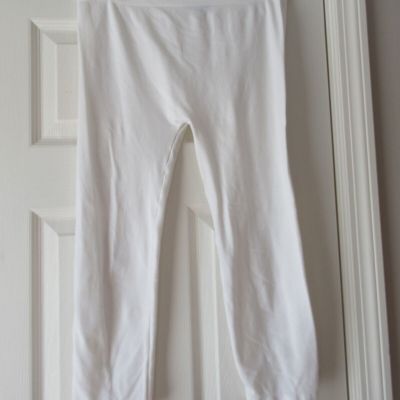 Cupio Footless Tights Ladies Size Medium VGC White Nylon Spandex Pull On